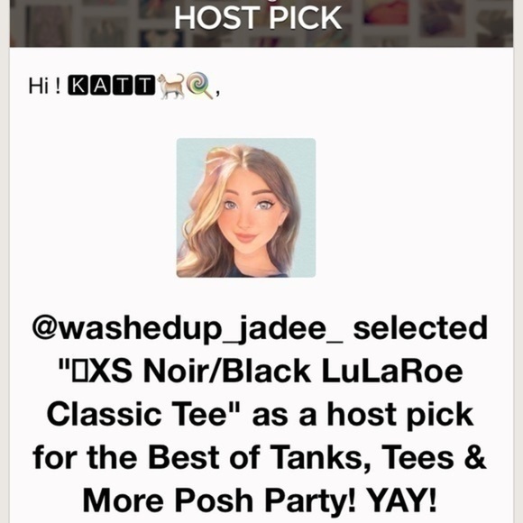 NEW LuLaRoe Noir Black LuLaRoe Classic A-line Polyester Women’s Tee Sz XS - Picture 9 of 16